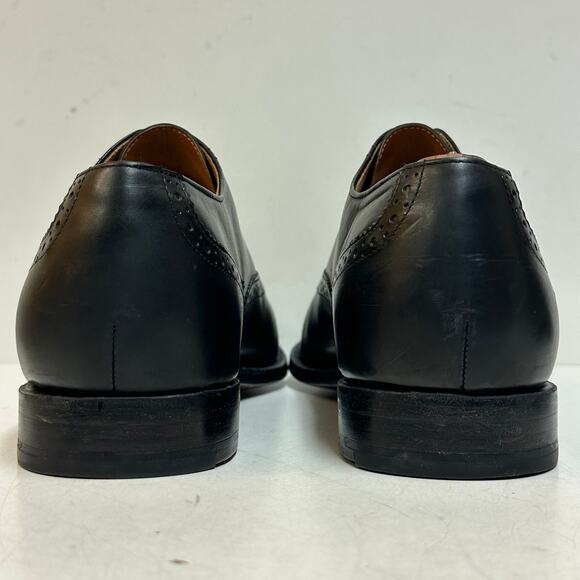 VGUC Grant Stone x J. Crew Ludlow Wingtip Oxford Black Calf Bench Made 11.5 D main image 7